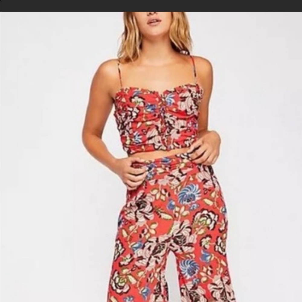 NWT free people two hearts set top and bottom